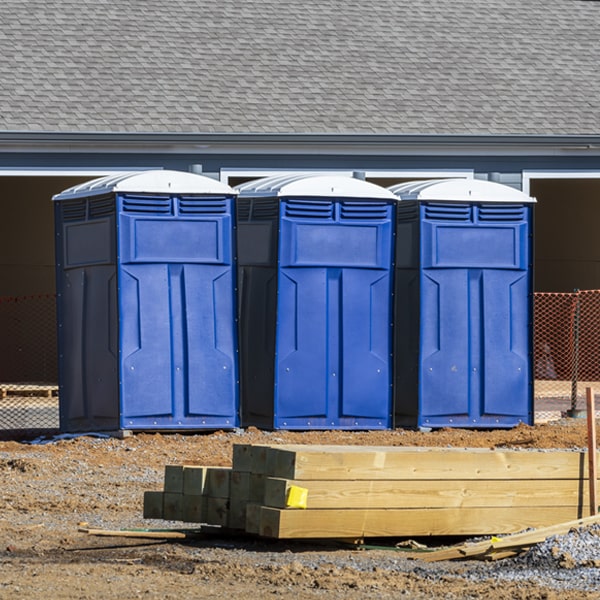 do you offer hand sanitizer dispensers inside the portable toilets in Rainbow California